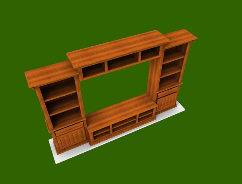 Entertainment center - furniture CAD