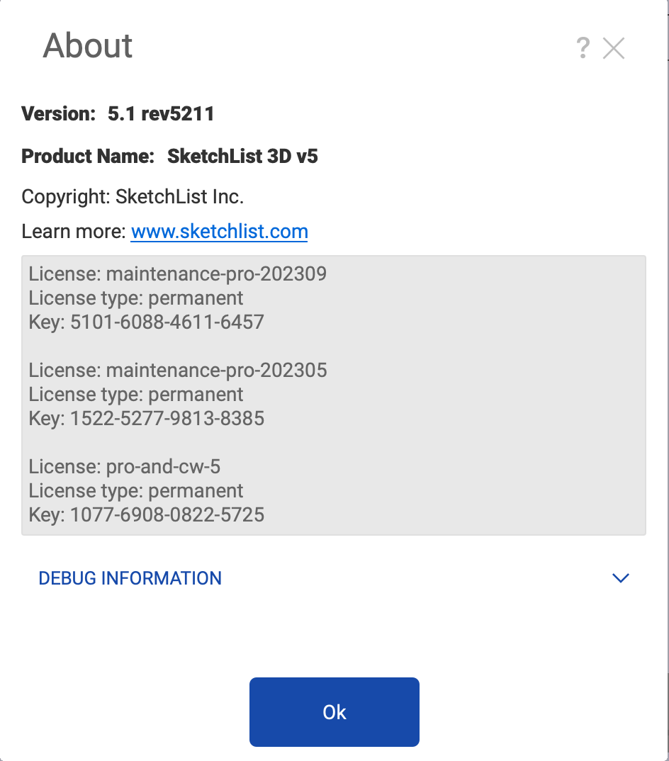 How to locate project file - About Section 