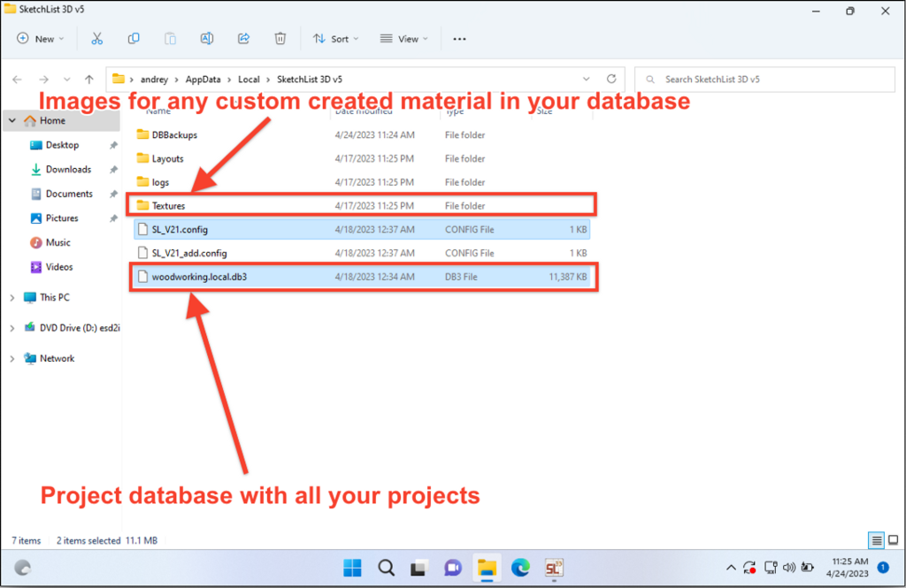 How to locate project file - document folder 